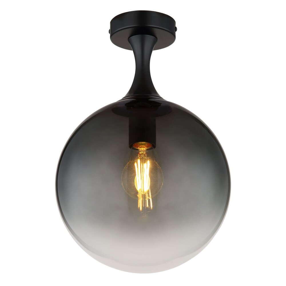 Globo Dalton Deckenleuchte Schwarz, 1-flammig main product photo