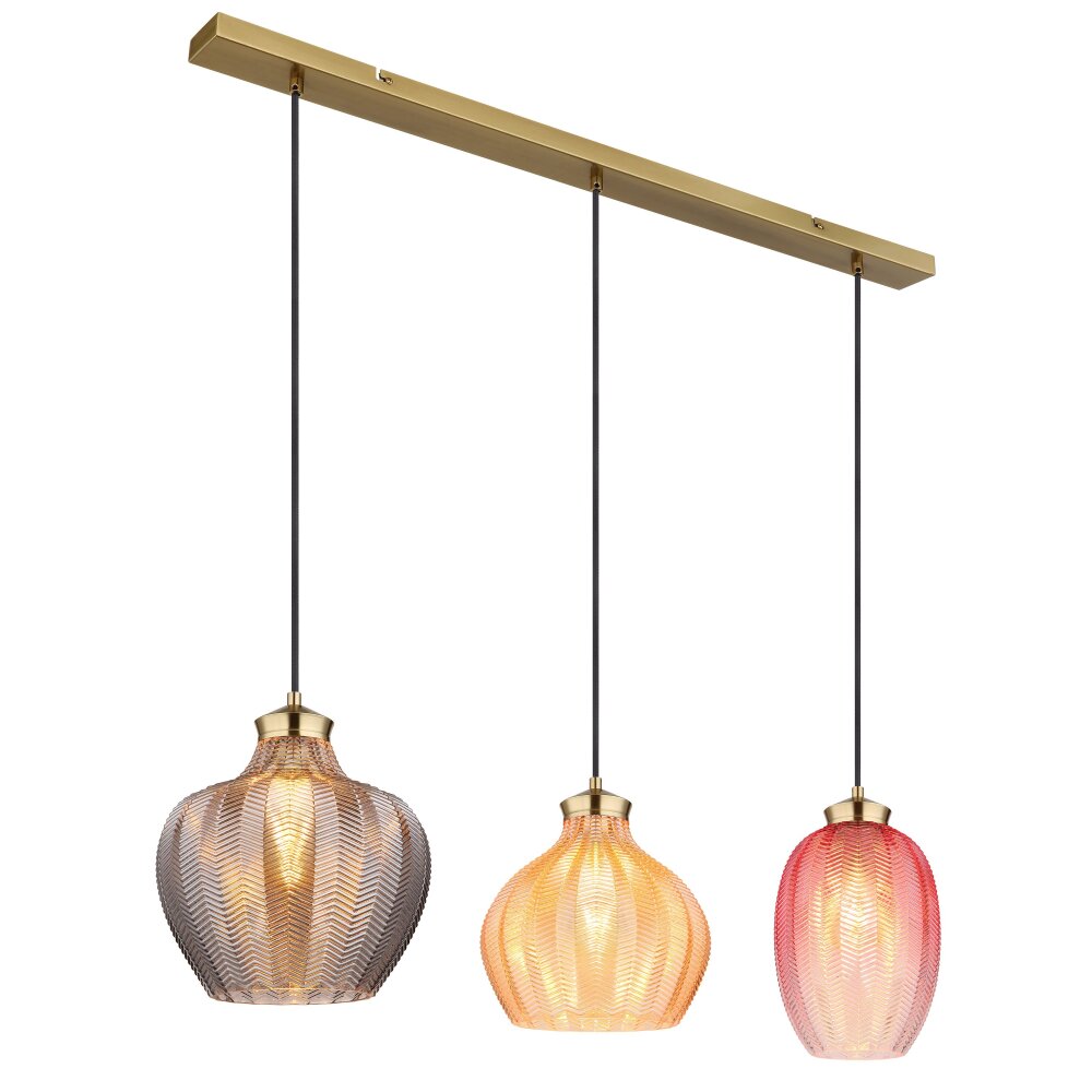 Globo Jessica Hängeleuchte Gold, 3-flammig main product photo