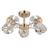 Globo Floriella Deckenleuchte LED Gold, 1-flammig