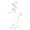 Globo Virina Stehleuchte LED Gold, 1-flammig