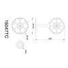 Globo Virina Tischleuchte LED Chrom, 1-flammig