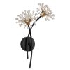 Globo Fiore Wandleuchte Schwarz, 2-flammig
