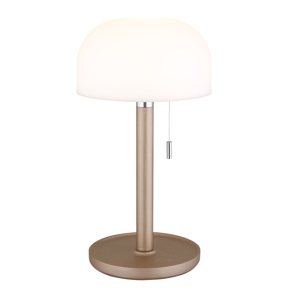 Pilzlampe Globo Norman Tischleuchte LED Champagner, 1-flammig main product photo