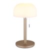 Pilzlampe Globo Norman Tischleuchte LED Champagner, 1-flammig