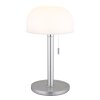 Pilz Look Globo Norman Tischleuchte LED Silber, 1-flammig