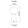 Globo Sora Tischleuchte LED Nickel-Matt, 1-flammig
