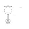 Globo Haku Tischleuchte LED Champagner, 1-flammig