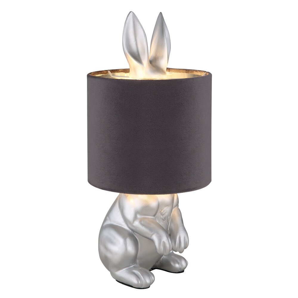 Globo Rabbit Tischleuchte Silber, 1-flammig main product photo