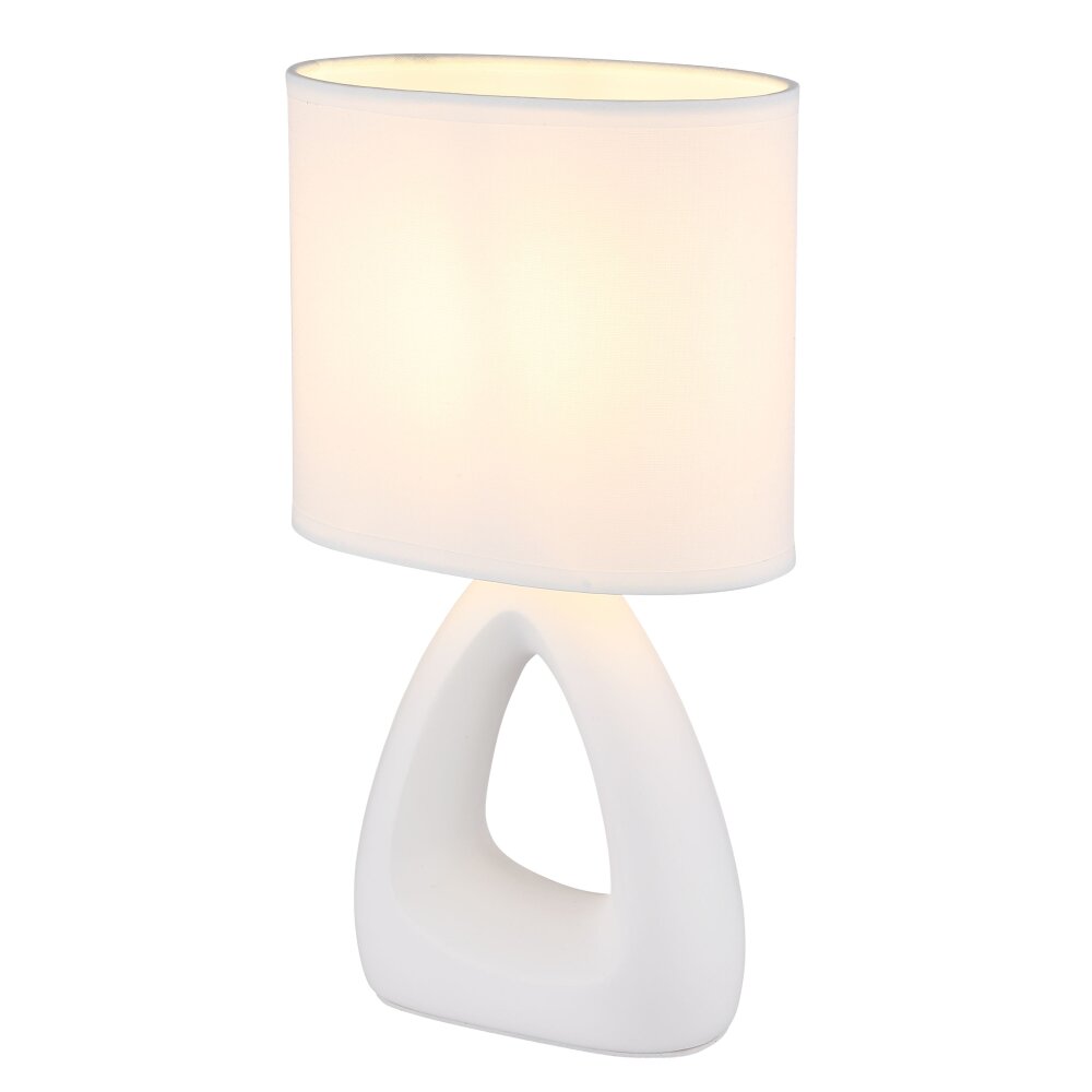 Globo Triangle Tischleuchte Weiß, 1-flammig main product photo