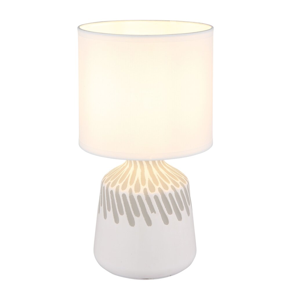 Globo Rela Tischleuchte Weiß, 1-flammig main product photo