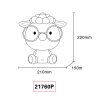 Globo Sheepy Tischleuchte LED Pink, Weiß, 1-flammig