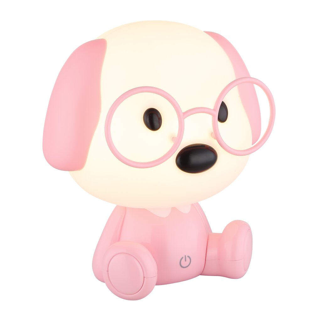 Globo Puppy Tischleuchte LED Pink, Weiß, 1-flammig main product photo