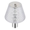 Globo Gixi Tischleuchte LED Chrom, Transparent, Klar, 1-flammig
