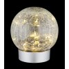 Globo Soona Tischleuchte LED Silber, 1-flammig