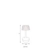 Globo Lucio Tischleuchte LED Silber, 1-flammig