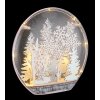 Globo Winteria Dekoleuchte LED Silber, Transparent, Klar, Weiß, 12-flammig