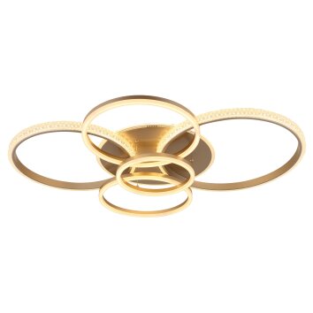 Globo Lorelei Deckenleuchte LED Champagner, 1-flammig