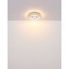 Globo Cara Deckenleuchte LED Grau, Silber, 1-flammig