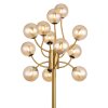 Globo Riha Stehleuchte Gold, Messing, 12-flammig