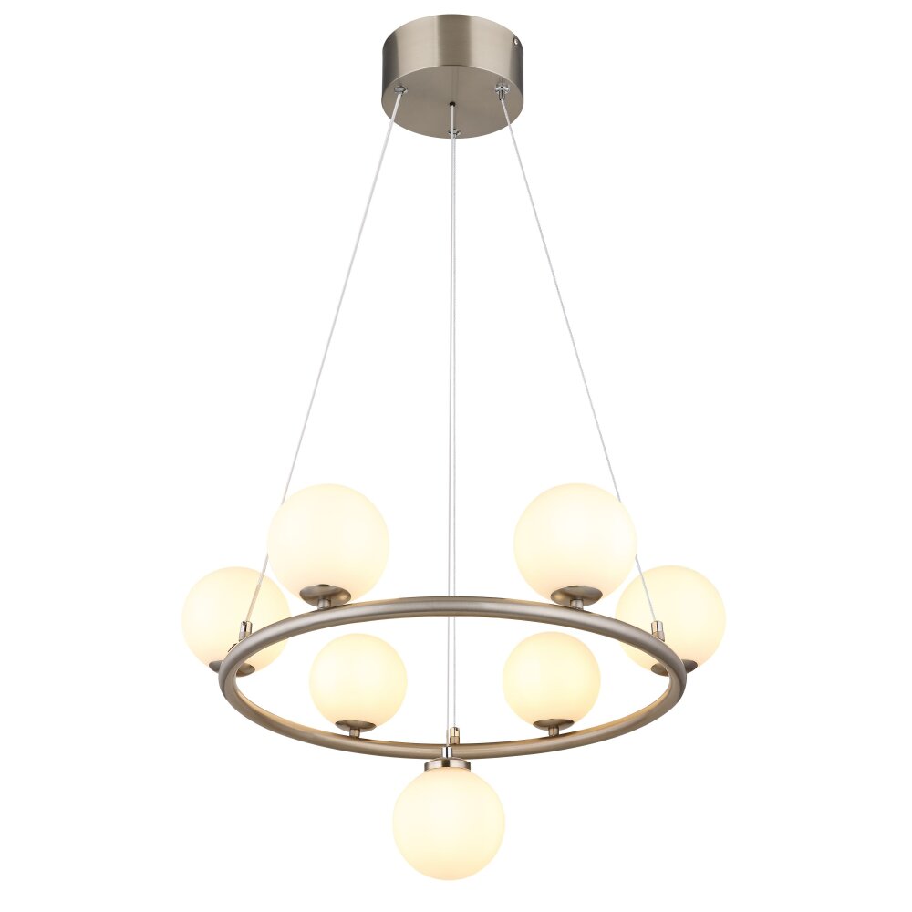 Globo Riha Hängeleuchte Weiß, 7-flammig main product photo