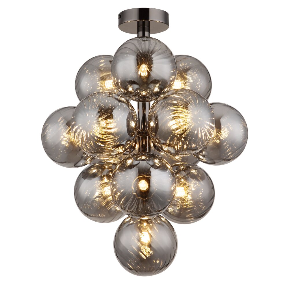 Globo Conor Deckenleuchte Chrom, Schwarz, 13-flammig main product photo