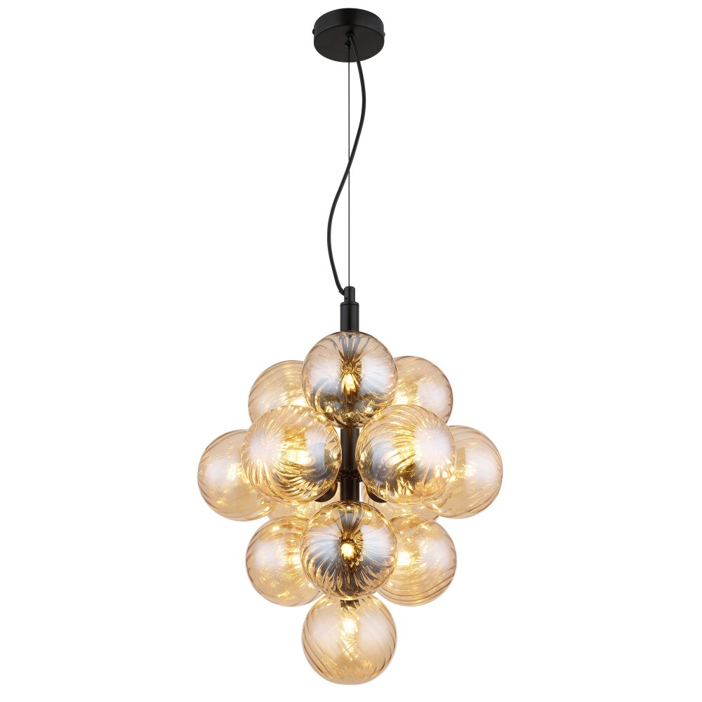 Globo Conor Hängeleuchte Schwarz, 13-flammig main product photo