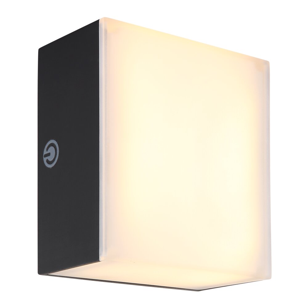 Globo Sami Wandleuchte LED Schwarz, 1-flammig main product photo