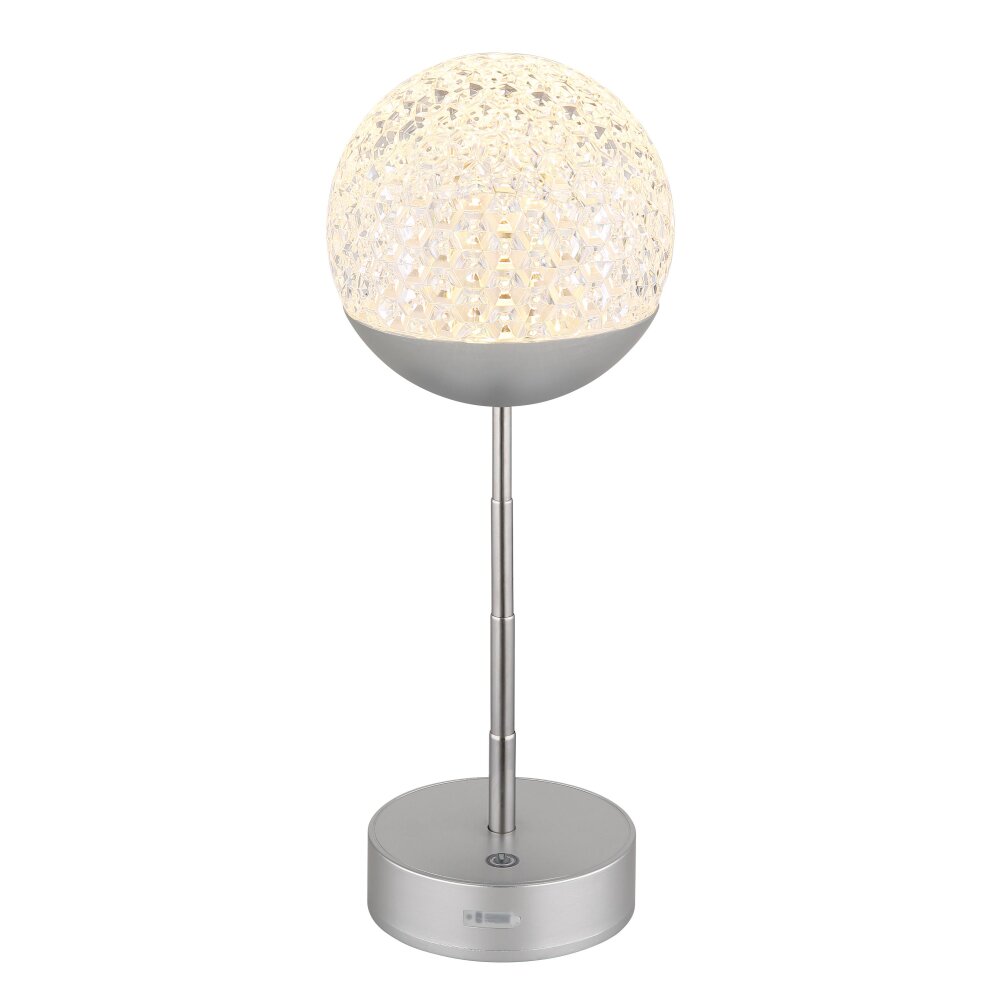 Globo Gavin Tischleuchte LED Silber, 1-flammig main product photo