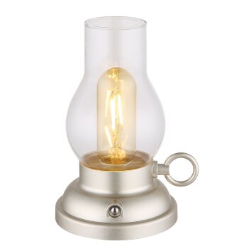 Globo Petro Tischleuchte LED Champagner, 1-flammig