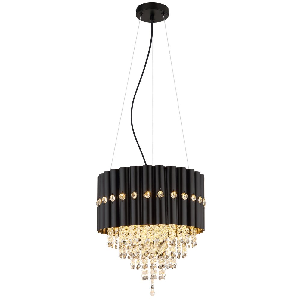 Globo Eleos Kronleuchter Schwarz, 3-flammig main product photo