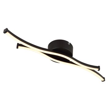 Globo Boyd Deckenleuchte LED Schwarz, 1-flammig