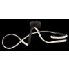 Globo Swirl Deckenleuchte LED Schwarz, 1-flammig