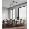 Globo Swirl Deckenleuchte LED Schwarz, 1-flammig