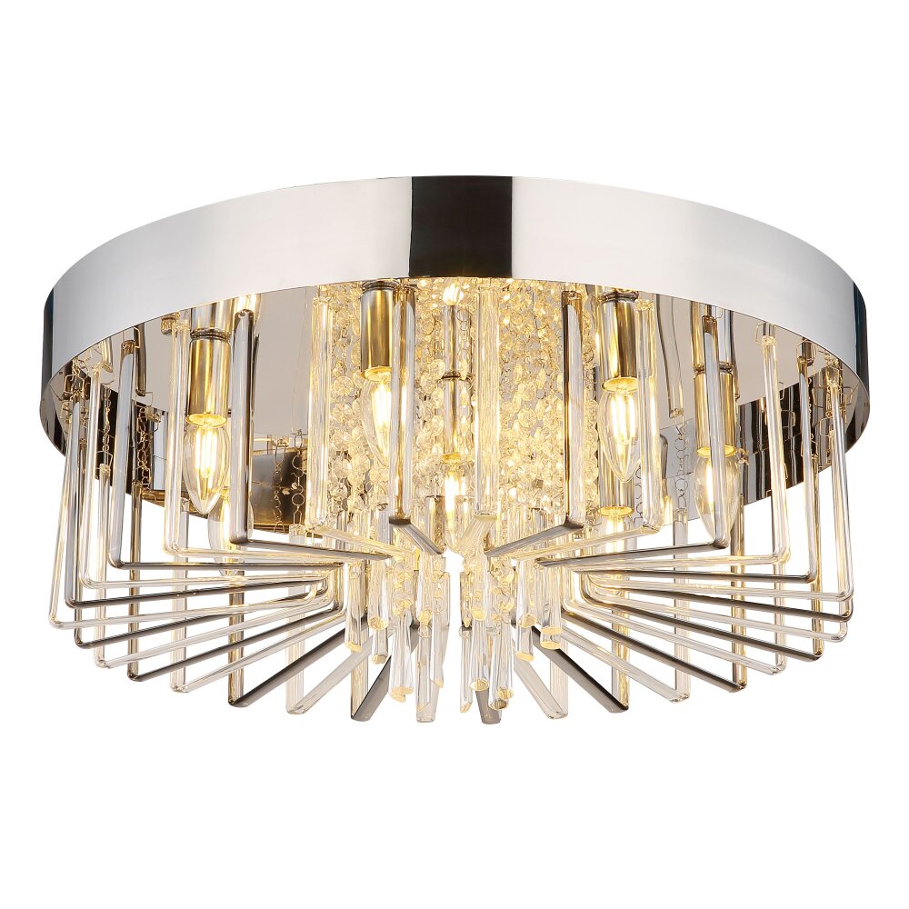 Globo Kirina Deckenleuchte Chrom, 8-flammig main product photo