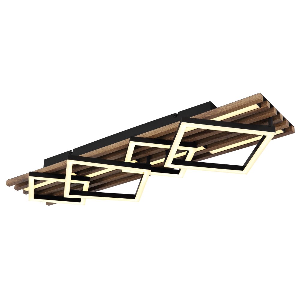 Globo Obrien Deckenleuchte LED Naturfarben, Schwarz, 1-flammig main product photo
