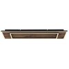 Globo Woody Deckenleuchte LED Naturfarben, Schwarz, 1-flammig