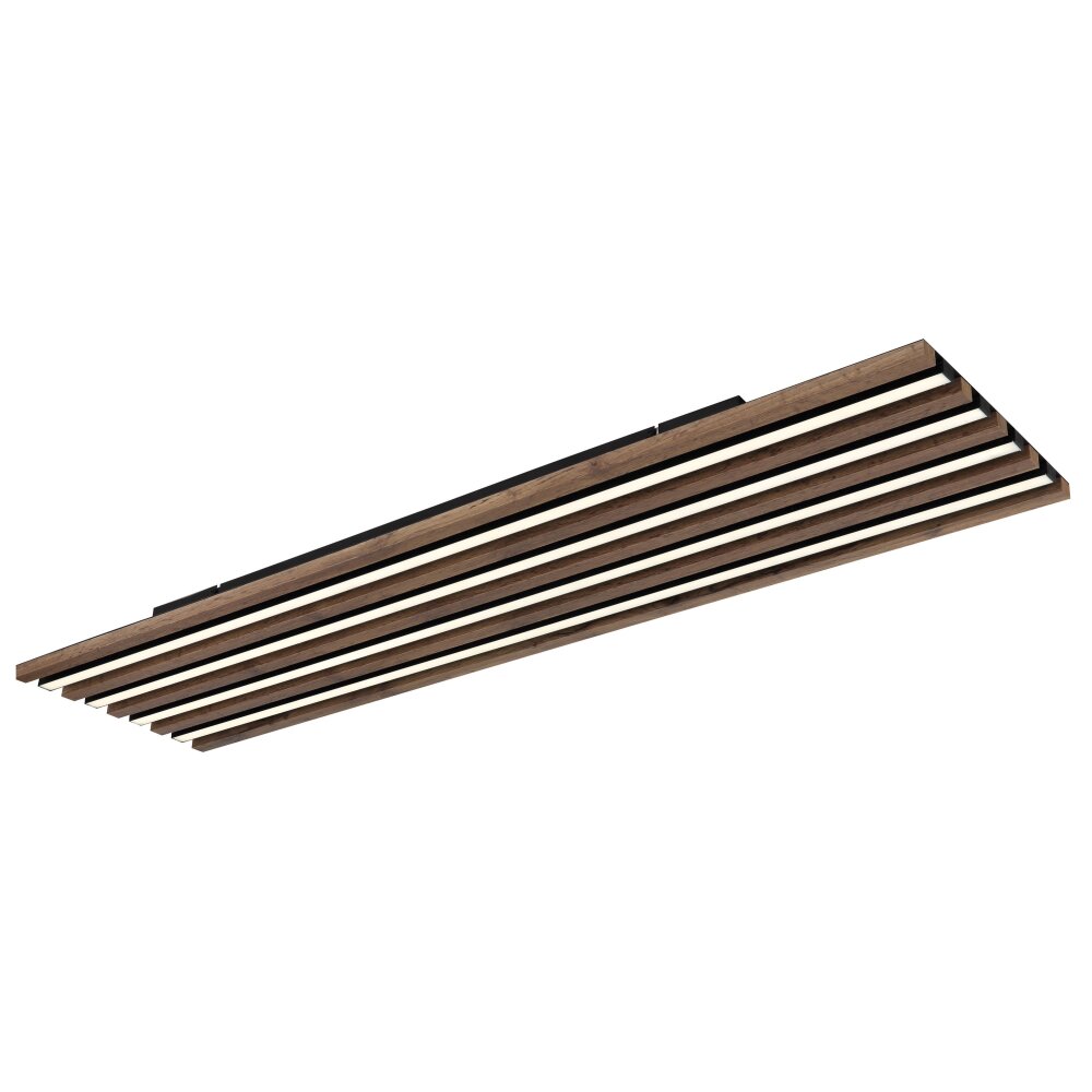 Globo Hayden Deckenleuchte LED Naturfarben, Schwarz, 1-flammig, Fernbedienung main product photo