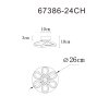 Globo Melisand Deckenleuchte LED Champagner, 1-flammig