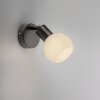 Leuchten Direkt LOKI Wand- und Deckenleuchte LED Schwarz, 1-flammig