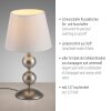 Leuchten Direkt SIENA Tischleuchte LED Bronze, 1-flammig