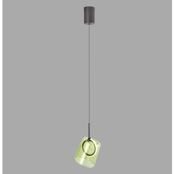 Paul Neuhaus Zula Pendelleuchte LED Braun, 1-flammig