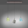Paul Neuhaus Zula Pendelleuchte LED Braun, 3-flammig