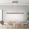 Paul Neuhaus Adriana Round Pendelleuchte LED Braun, 2-flammig