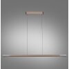 Paul Neuhaus Hoop Pendelleuchte LED Braun, Silber, 1-flammig