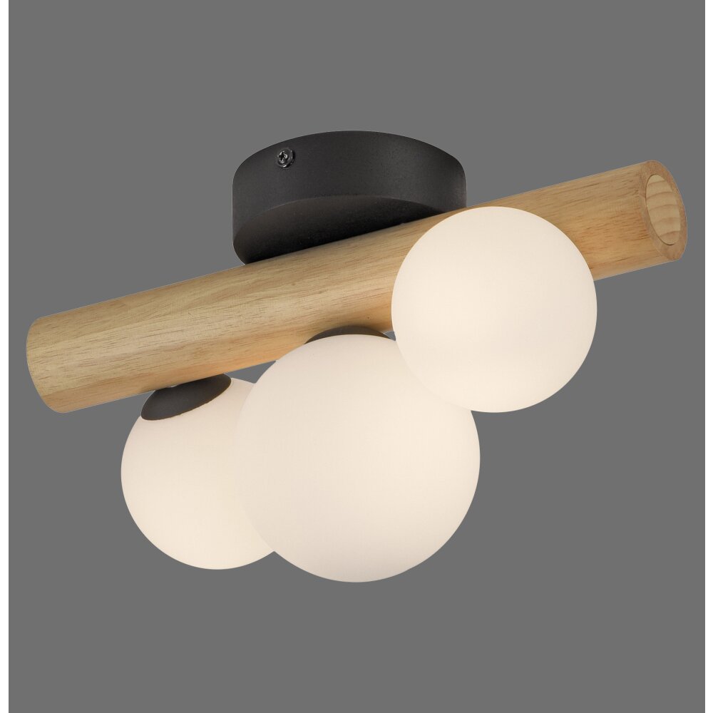 Paul Neuhaus Popsicle Wand- und Deckenleuchte LED Braun, Schwarz, 3-flammig main product photo