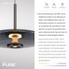 Paul Neuhaus PURE E-Vitrum Pendelleuchte LED Grau, 2-flammig, Fernbedienung