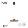 Paul Neuhaus PURE E-Moon Pendelleuchte LED Bronze, 2-flammig, Fernbedienung