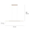 Paul Neuhaus PURE Surface Pendelleuchte LED Bronze, 1-flammig