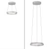 Paul Neuhaus PURE E-Loop Pendelleuchte LED Silber, 2-flammig, Fernbedienung