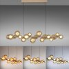 Paul Neuhaus PURE E-Popup Pendelleuchte LED Bronze, 18-flammig, Fernbedienung